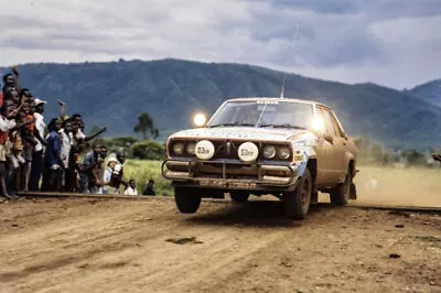 Shekhar Mehta Mike Doughty Datsun Violet GT WRC 1981 Motor Racing Old Photo 3 • $10