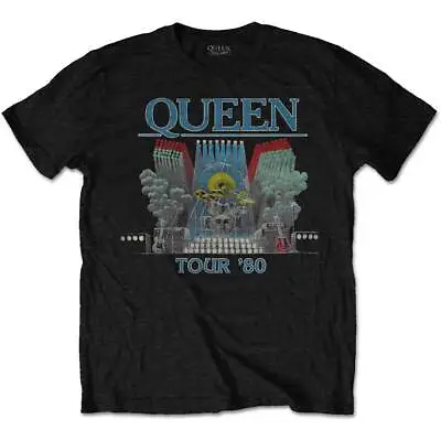 Queen T-Shirt 'Tour '80' - Official Licensed Merchandise - Free Postage • £14.85