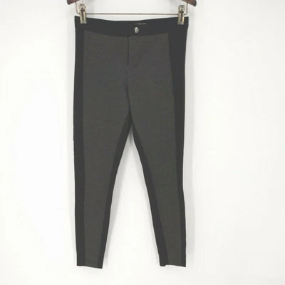 $9.99 • Buy Banana Republic Womens Pants Ponte Color Block Size 00 Black Gray Fitted  Tuxedo