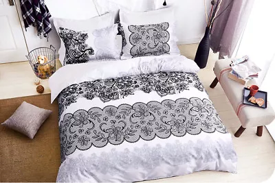 Queen/King/SuperKing Size Bed Duvet/Doona/Quilt Cover Set New Ar M306 • £37.50