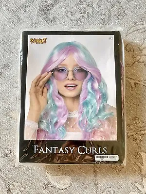 Spirit Halloween Washable Hair Wig “Fantasy Curls” Costume Adult Cosplay Mermaid • $16.95