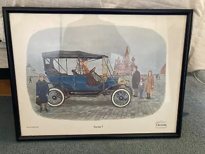 C Don Ensor 'Touring T' Signed Collector Print 1977  /Louisville Ky 1911 Ford T  • $19