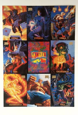 Marvel Masterpieces 9 Card Promo Sheet: 1994 • $14.99