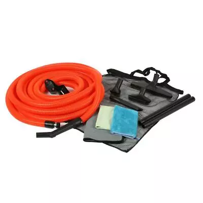 Cen-Tec Central Vacuums Garage Attachment Kit Floor Brush Crevice 50 Ft. Hose • $97.43