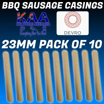 $52.50 • Buy DEVRO 10 Pack Thin Collagen Sausage Casings 23mm Butcher/Home Butchers/Hunters