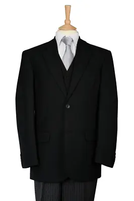 £239 • Buy New Black Masonic 3 Piece Free Masons Morning Suit Jacket Waistcoat Trouser
