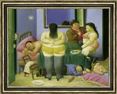 $450 • Buy Hand-painted Oil Painting Reproduction Of Fernando Botero Family On Canvas 