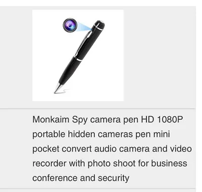 £10.99 • Buy Monkaim Spy Camera Pen HD 1080P Portable Hidden Cameras Pen Mini Pocket Convert 