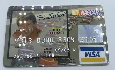 NASCAR Logo Platinum Plus Visa Bill Elliot Picture Style EXPIRED VOID • $99.95