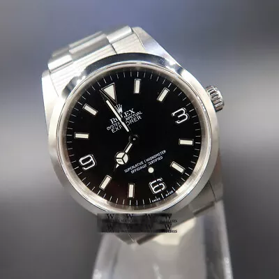 Rolex Explorer 114270 Black Dial Oyster Steel Bracelet Auto Men's Watch • $12170