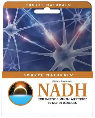 Source Naturals - NADH 10 Mg 30 Lozenges By Source Naturals • $38.15