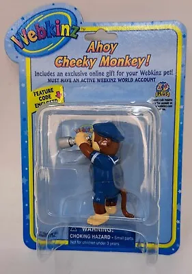 Vintage Webkinz Ganz Toy Figure With Code Sealed - Ahoy Cheeky Monkey! • £9.99