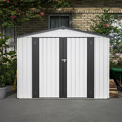 8x6FTOutdoor Storage Shed Large House Tool Sheds House Heavy Duty W/Lockable • $308.99