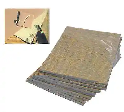 2 X LINO BLOCK TILE PRINTING BOARD HESSIAN BACKED 400mm X 300mm 3.2mm THICK • £25.99