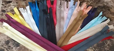 £1 • Buy Good Quality Nylon Zip Closed End Zips -  Any Size Only £1! 