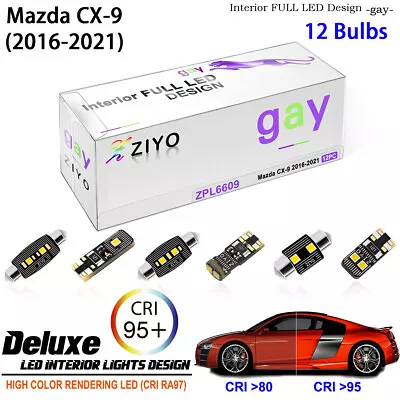 12pcs LED Interior Light Upgrade For Mazda CX-9 CX9 2016-2021 White Light Bulbs • $18.06