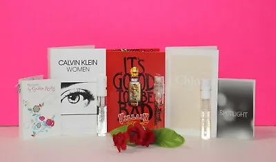 Lot Of 5 Women's Perfume Samples:  CK Women Ed Hardy Villain Chloe & More • $9.97