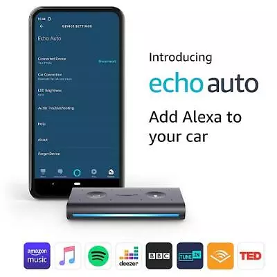 $54.99 • Buy Amazon Echo Auto In Car Smart Speaker With Alexa - Black