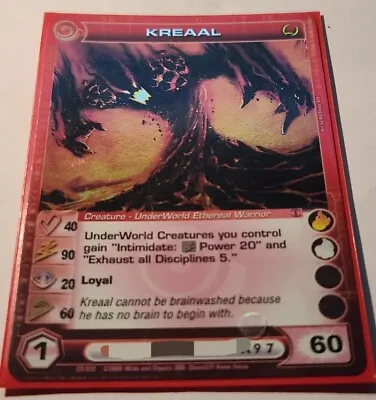 Chaotic Card : Kreaal Beyond The Doors BTD First Edition Rare Creature • $3.67