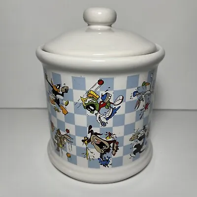 Looney Toons Six Flags Cookie Jar Canister 1995 Bugs Bunny Taz Sylvester Coyote • $45.99