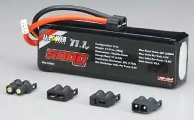 Venom LiPo Battery 3S 11.1V 5000mAh 35C W/Universal Plug System VNR15026 • $36.13