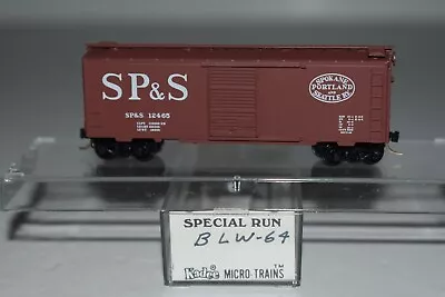 N Scale BLW 64 Spokane Portland & Seattle 40' Single Door Boxcar 12465 C33368 • $19.99