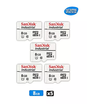 Sandisk 8GB Industrial MicroSDHC Memory Cards Bulk Wholesale Class 10 UHS-I X5 • $27.86