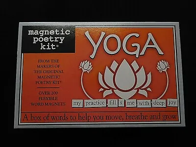 New YOGA Magnetic Poetry Kit - LAST ONES CLOSING OUT! • $10.95