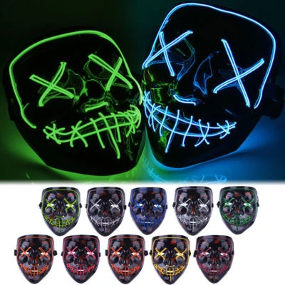 $6.67 • Buy V For Vendetta LED Mask Anonymous Guy Fawkes Costume Cosplay Props