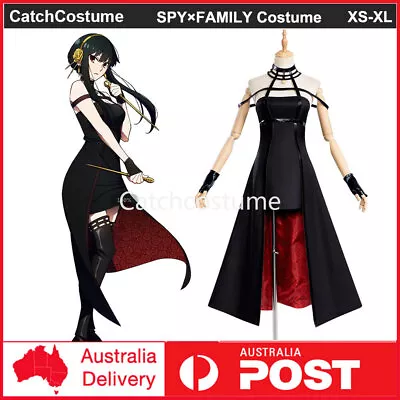 Anime SPY×FAMILY Yor Forger Cosplay Costume Womens Sexy Dress Halloween Outfits • $21.20