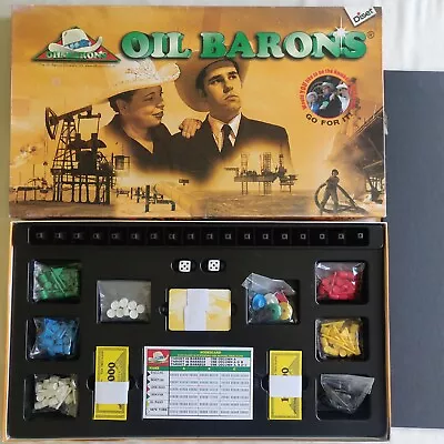 Oil Barons From Diset 2000 Board Game Dallas Oil Tycoon 100% Complete • £10.14