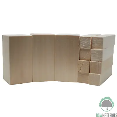 Lime Wood Hand Carving Blanks Blocks 11 Piece  Basswood Linden Two Sizes Gift • £15.50