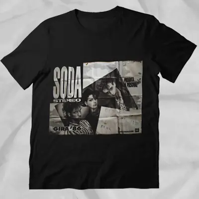 Soda Stereo Gira 1986 Retro Style Black T-Shirt • $23.99