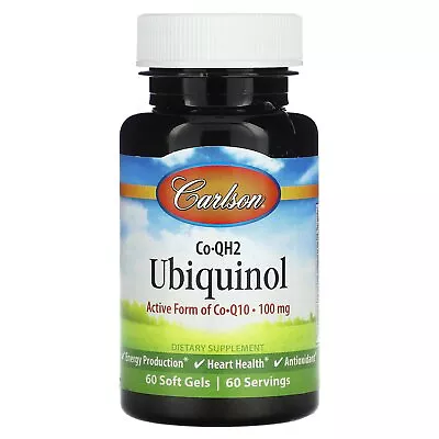 Co-QH2 Ubiquinol 100 Mg 60 Soft Gels • $50.92