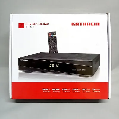 New KATHREIN UFS 810 HDTV Satellite TV Receiver 1080p Upscaling DVB-S2 • £39.99