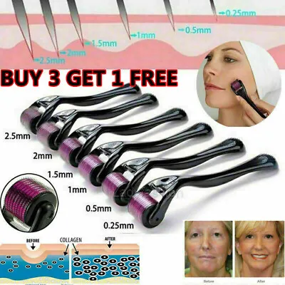 $9.58 • Buy Derma Roller Titanium Micro Needle Skin 540 Needles Scars Anti Aging Dermaroller