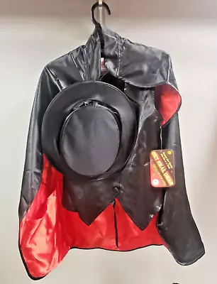 Aeromax Jr. Magician With Cape Vest Hat Gloves Bowtie And Wand Size SM Age 4-9 • $30