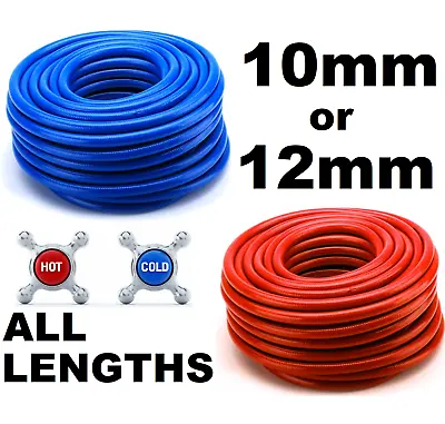 10mm Or 12mm Cold / Hot Drinking Water Marine Caravan Hose Drinking Red Blue • £125.97