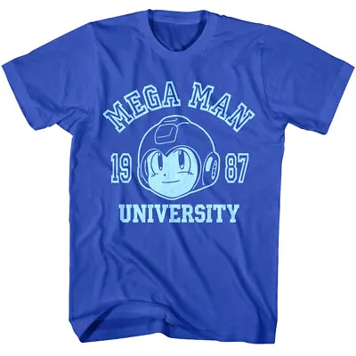 Megaman University 1987 Men's T-Shirt Retro Rokkuman Capcom Video Game • $22.13