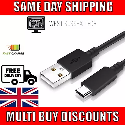 USB To USB-C Fast Charger Cable 1m Controllers Phones IPads Sync Data Cable • £3.99