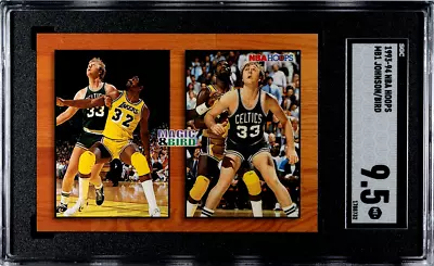 1993-94 NBA Hoops MB1 Johnson / Bird SGC 9.5 MT+ POP 2 • $210