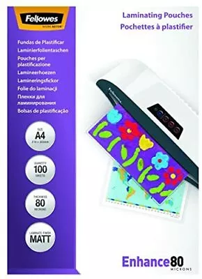 New A4 Laminating Pouch 80 Micron Matt Pack Of 100 5452103 High Quality • £27.52