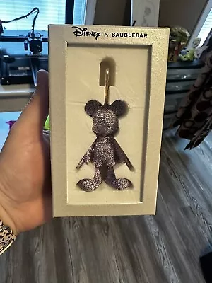 Disney X Baublebar Mickey Mouse Purple Keychain Bag Charm NIB • $11.50