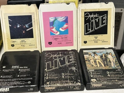 $19.95 • Buy 5~ Foghat Fool For The City Live Tight Shoes Stone Blue Rock N Roll 8 Track Tape