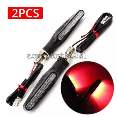 3.3  Motorcycle Mini Plastic LED Turn Signals Indicator Red Light Universal • $12.69