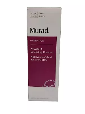 Murad Hydration AHA/BHA Exfoliating Cleanser 6.75 Fl Oz Smooths Skin Texture NEW • $21