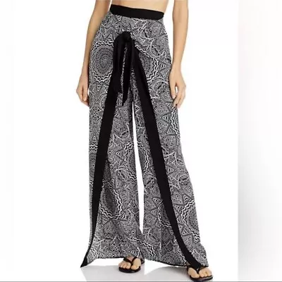 La Blanca Henna Medallion Printed Tie-Waist Cover-Up Pants Size M • $35