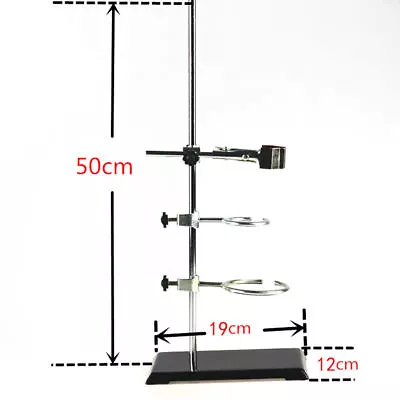 Lab Iron Stand Flask Condenser Clamp Ring Rack Set Support Holder Chemistry USA • $19