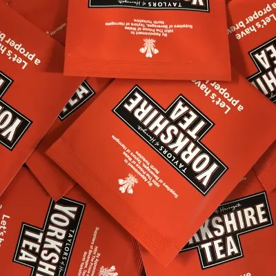 Yorkshire Tea Sachets - Individual Enveloped Tagged Tea Bags - 100% Black Tea • £8.49