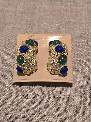 Gorgeous Vintage Clip-on Earrings Kenneth Jay Lane #205 • $120